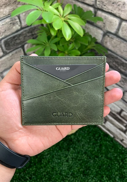 Guard Antik Yeşil Hakiki Deri Kartlık - GRD2403XW22432 ürün görseli 1