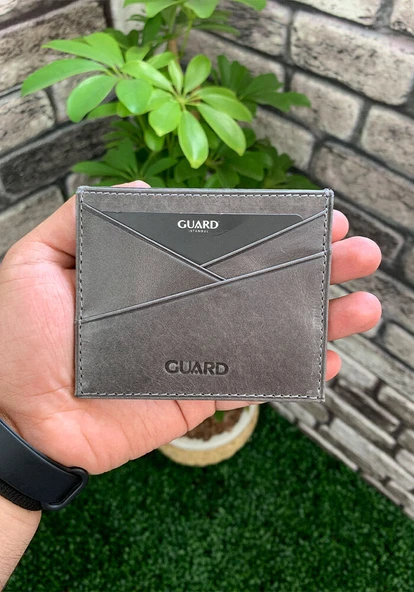 Guard Antik Gri Hakiki Deri Kartlık - GRD2403XW22431 ürün görseli 1