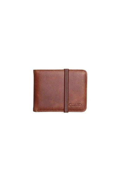 Guard Lastikli Spor Hakiki Deri Antik Taba Cüzdan - GRD2403XW22534 ürün görseli 1