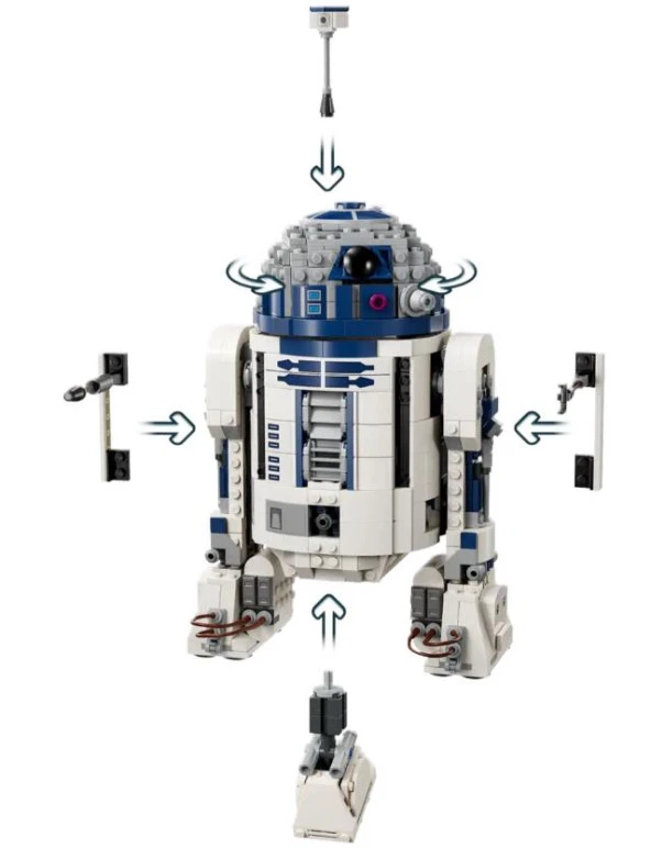 Lego Star Wars 75379 R2-D2 - Resim 4