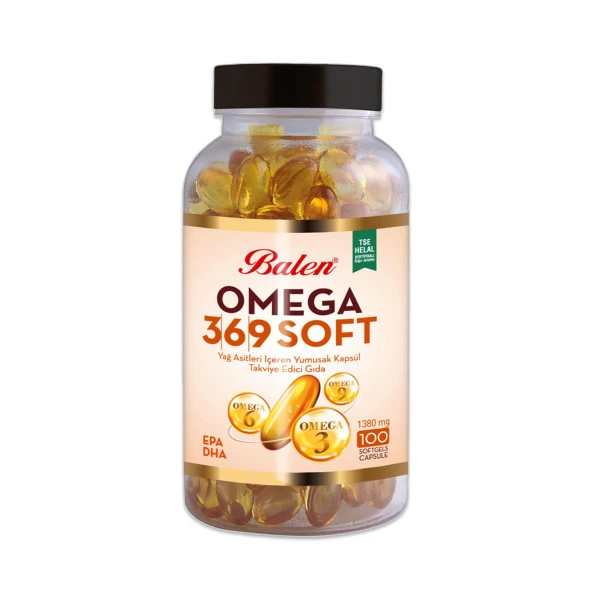 Balen Omega 3-6-9 Soft Yağ Asitleri İçeren 1380 Mg 100 Yumuşak Kapsül ürün görseli 1