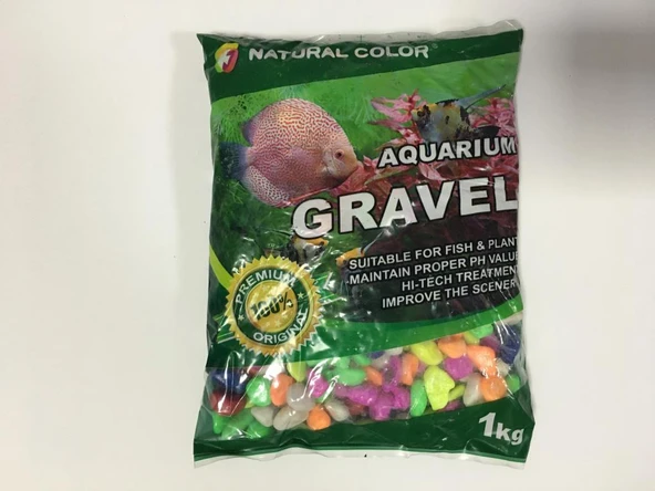 Natural Color Renkli Akvaryum Çakılı 1 kg ürün görseli 1