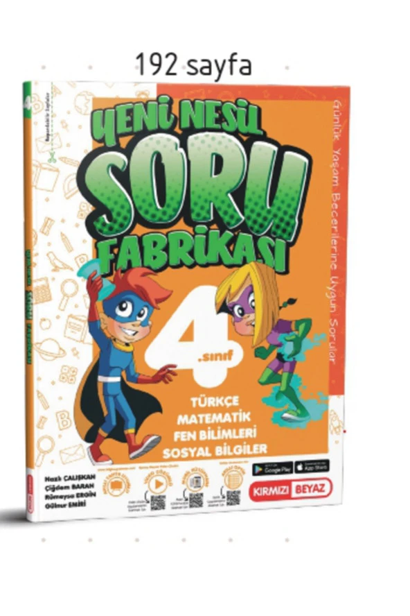 Kırmızı Beyaz Yeni Nesil Soru Fabrikası 4.Sınıf ürün görseli 1