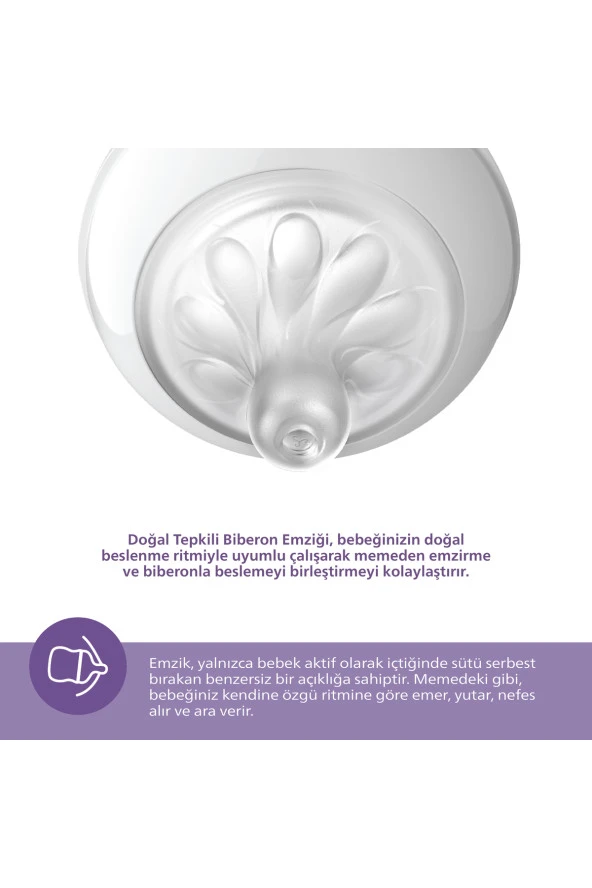 AVENT NATURAL RESPONSE YENİDOĞAN HEDİYE SETİ 3 LÜ - Resim 7