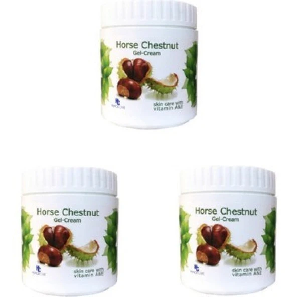 Hunca Care At Kestanesi Kremi 500 ml Horse Chestnut Gel-Cream x 3 Adet ürün görseli 1