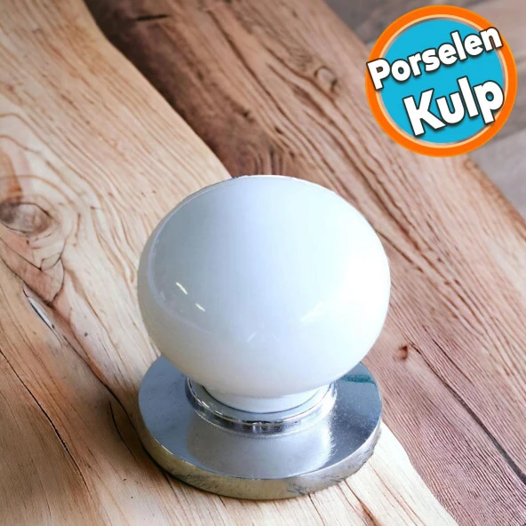 Porselen Beyaz Düğme Kulplar Mobilya Mutfak Dolabı Çekmece Dolap Kapak Kulpu Kulbu ürün görseli 1