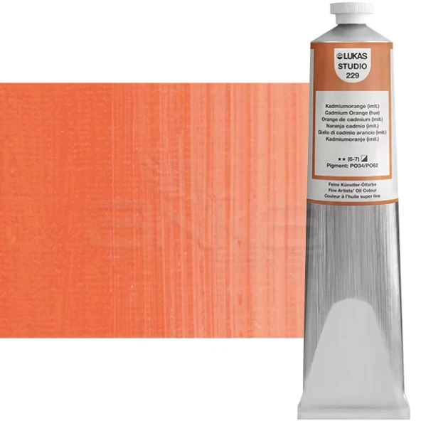 Lukas Studio Yağlı Boya 200ml 229 Cadmium Orange ürün görseli 1