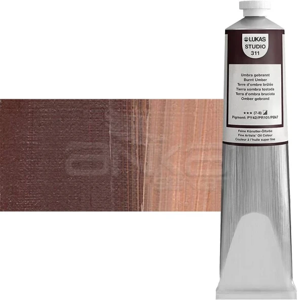 Lukas Studio Yağlı Boya 200ml 311 Burnt Umber ürün görseli 1