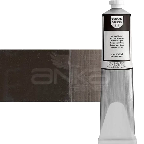Lukas Studio Yağlı Boya 200ml 312 Van Dyck Brown ürün görseli 1