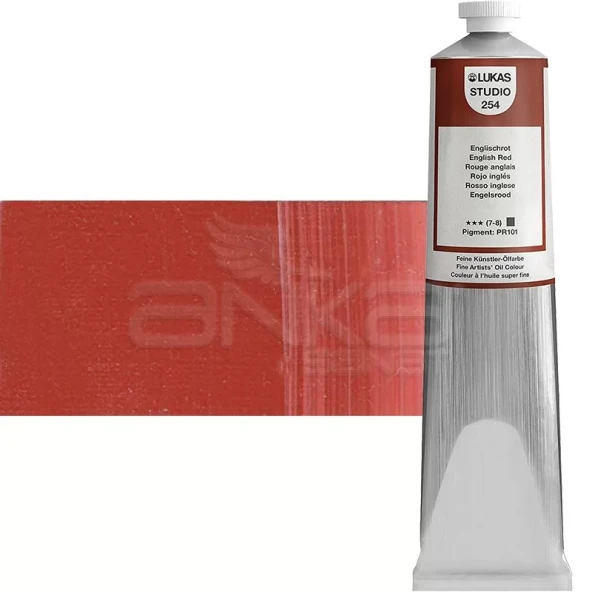 Lukas Studio Yağlı Boya 200ml 254 English Red Light ürün görseli 1
