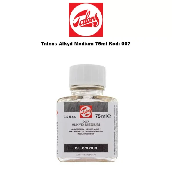 Talens Alkyd Medium 75ml Kod:007 ürün görseli 1
