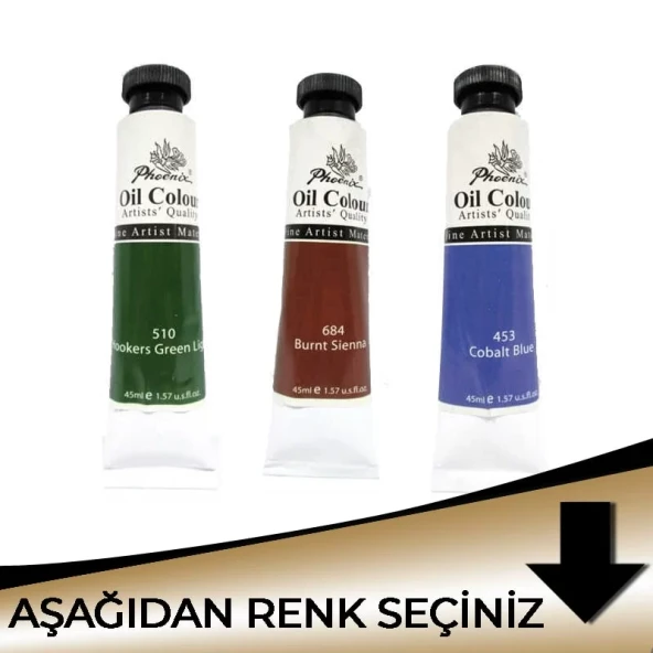 Phoenix Yağlı Boya 45ml Metalik Tonlar ürün görseli 1