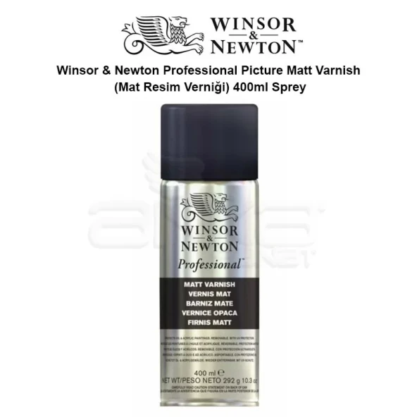Winsor & Newton Professional Picture Matt Varnish (Mat Resim Verniği) 400ml Sprey ürün görseli 1