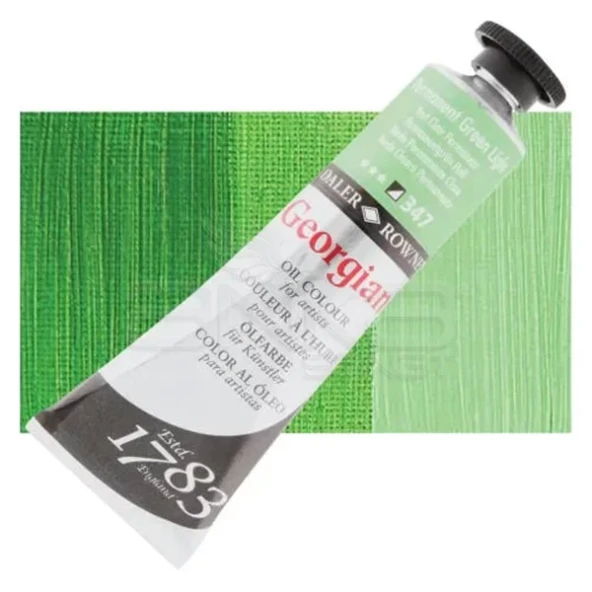 Daler Rowney Georgian Yağlı Boya 225ml 347 Permanent Light Green ürün görseli 1