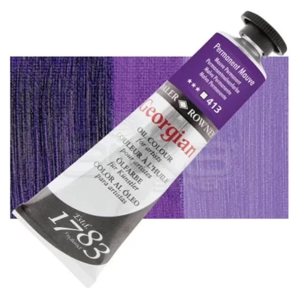 Daler Rowney Georgian Yağlı Boya 225ml 413 Permanent Mauve ürün görseli 1