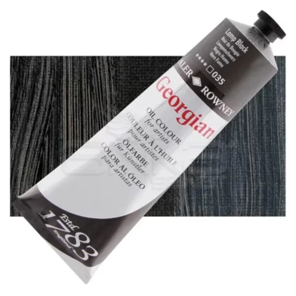 Daler Rowney Georgian Yağlı Boya 38ml No:035 Lamp Black ürün görseli 1