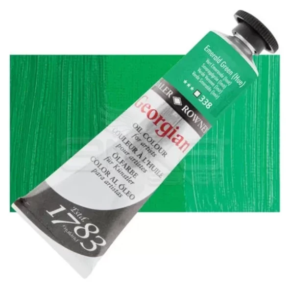 Daler Rowney Georgian Yağlı Boya 38ml No:338 Emerland Green (Hue) ürün görseli 1