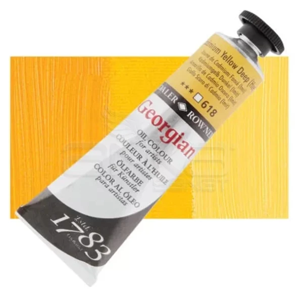 Daler Rowney Georgian Yağlı Boya 38ml No:618 Cadmium Yellow Deep (Hue) ürün görseli 1