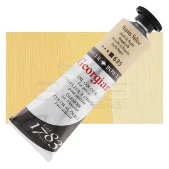 Daler Rowney Georgian Yağlı Boya 38ml No:635 Naples Yellow ürün görseli 1
