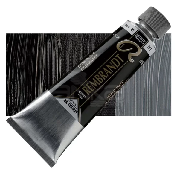 Rembrandt Yağlı Boya 150ml Seri 1 No: 701 Ivory Black ürün görseli 1
