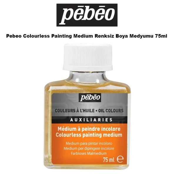 Pebeo Colourless Painting Medium Renksiz Boya Medyumu 75ml ürün görseli 1