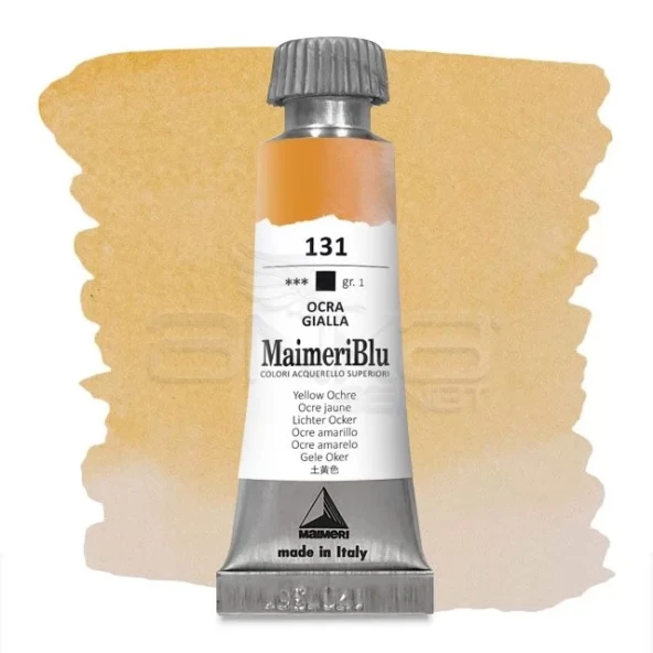 Maimeri Blu Tüp Sulu Boya 12 ml S1 No:131 Yellow Ochre ürün görseli 1