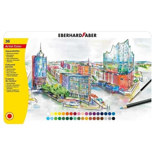 Eberhard Faber Artist Color Sulu Boya Kalem Seti 36lı 516036 ürün görseli 1