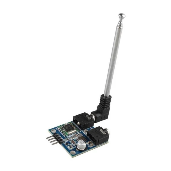 TEA5767 FM Stereo Radyo Alıcı Modülü + Anten  I2C Dijital Programlanabilir Düşük Güç 76Mhz-108Mhz ürün görseli 1