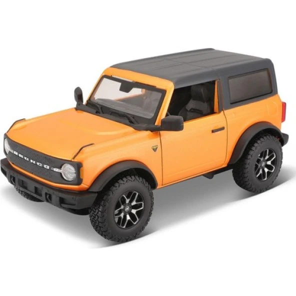 Maisto 2021 Ford Bronco Badlands Turuncu 1:24 Model Araba ürün görseli 1