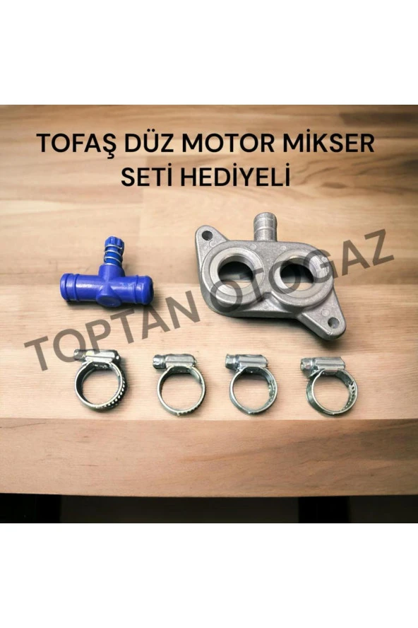 TOFAŞ DÜZ MOTOR MİKSER + AYAR VANASI KELEPÇE HEDİYELİ SET ürün görseli 1