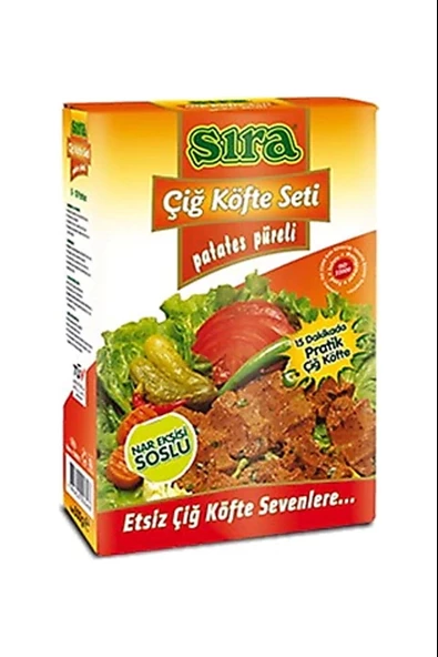 Sıra Çiğ Köfte Seti Etsiz Patates Püreli 500 Gr ürün görseli 1