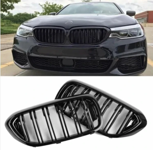 Bmw g30 (makyajsız) ön böbrek panjur çift tırnak 2017-2020 ürün görseli 1