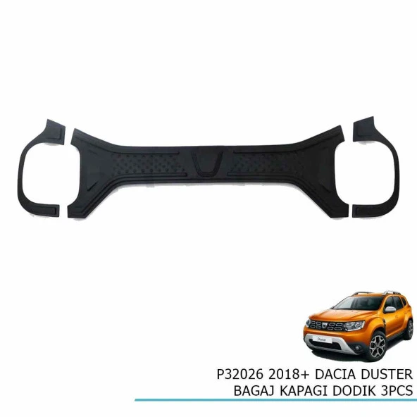 Dacia Duster Bagaj Kapağı Dodik 3 parça 2018+ sonrası modeller ürün görseli 1