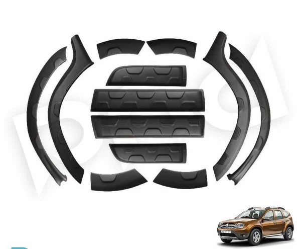 Dacia Duster Dodik ve Yan Kapı Çıtası Damalı 2010-2017 arası modeller ürün görseli 1