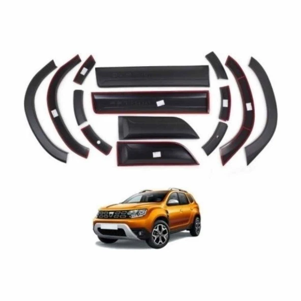 Dacia Duster Dodik ve Yan Kapı Çıtası Düz 2018+ sonrası modeller ürün görseli 1