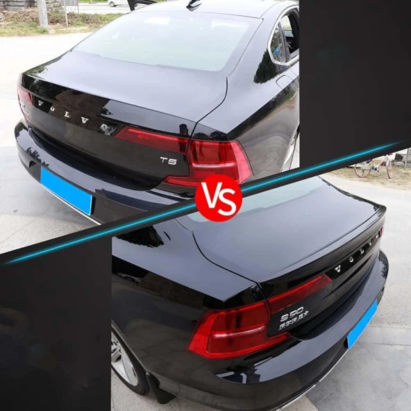 Volvo S90 Boyalı Spoiler (Pianoblack) - Resim 2