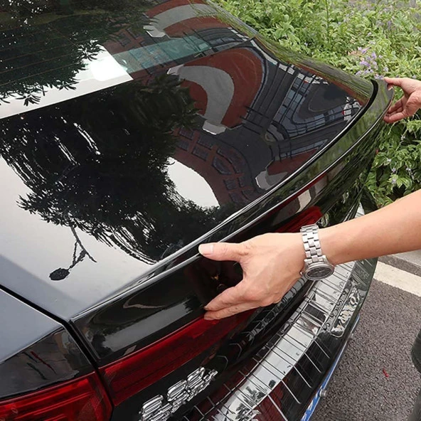 Volvo S90 Boyalı Spoiler (Pianoblack) - Resim 5