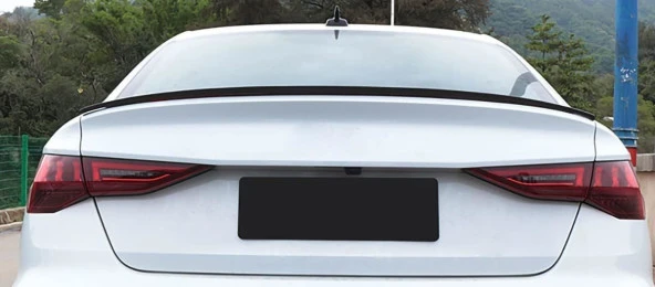Audi A3 Sedan Boyalı Spoiler 2020+ sonrası modeller (Pianoblack) ürün görseli 1