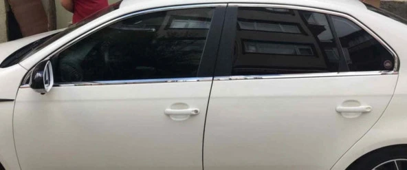 Vw Jetta Cam Çerçeve Çıtası Nikelajı Komple 2005-2010 Arası ürün görseli 1