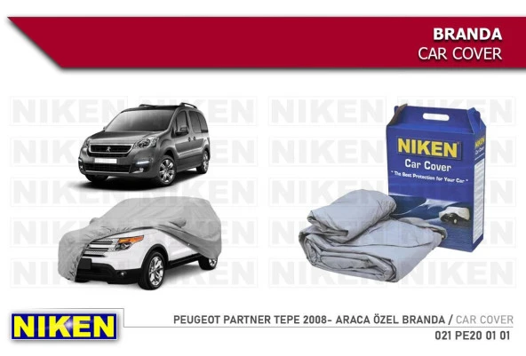 Citroen Berlingo (araca özel üretim) Oto Branda Araç Örtüsü 2008 sonrası modeller Niken ürün görseli 1
