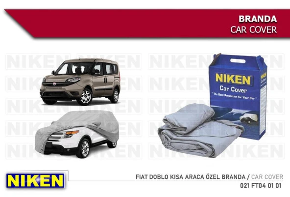 Fiat Doblo kısa (araca özel üretim) Oto Branda Araç Örtüsü tüm modeller Niken ürün görseli 1
