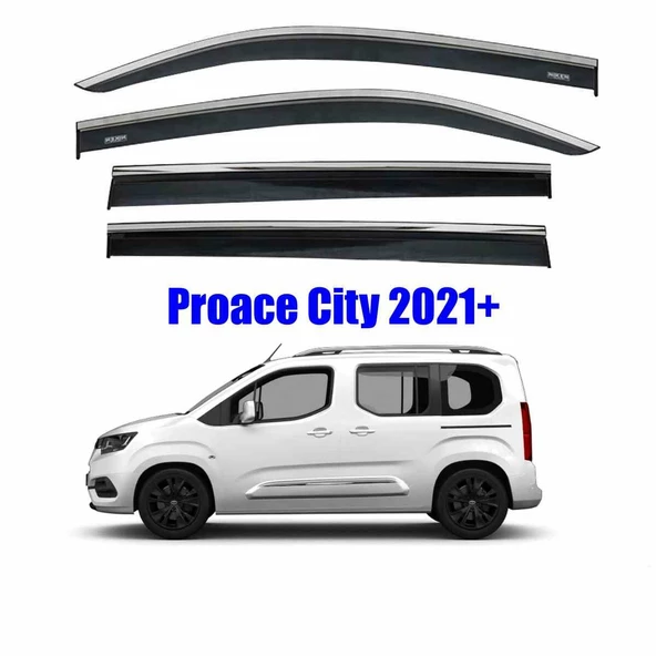Toyota Proace City Kromlu Cam Rüzgarlığı Niken 2021+ sonrası uyumlu ürün görseli 1