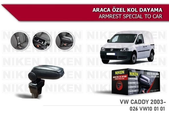 Vw Caddy Araca Özel Kol Dayama Kolçak 2003 ve sonrası Niken ürün görseli 1