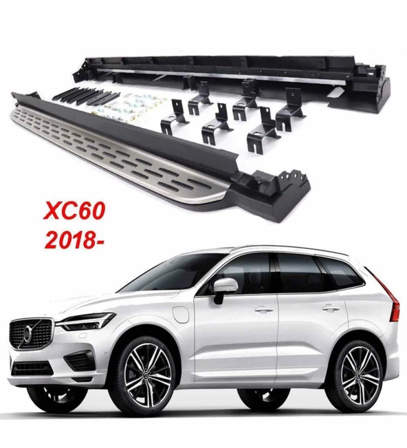 Volvo Xc60 yan basamak marşbiyel koruma 2018 sonrası modeller uyumlu ürün görseli 1