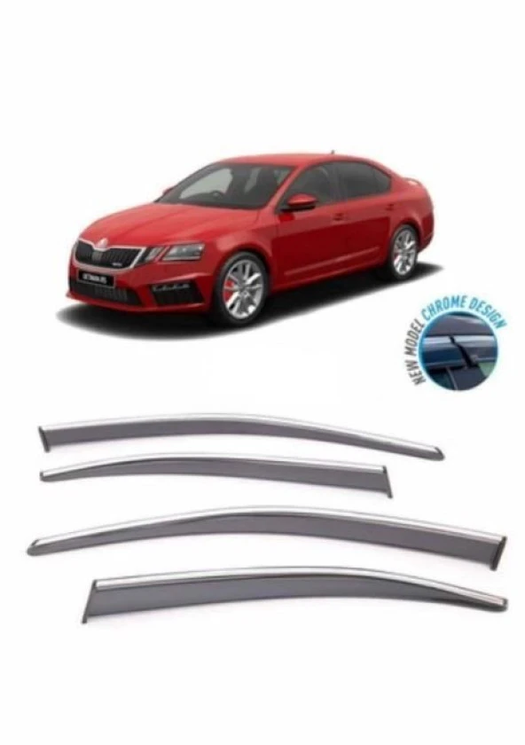 Skoda Octavia Kromlu Cam Rüzgarlığı 2013-2019 arası Sunplex ürün görseli 1