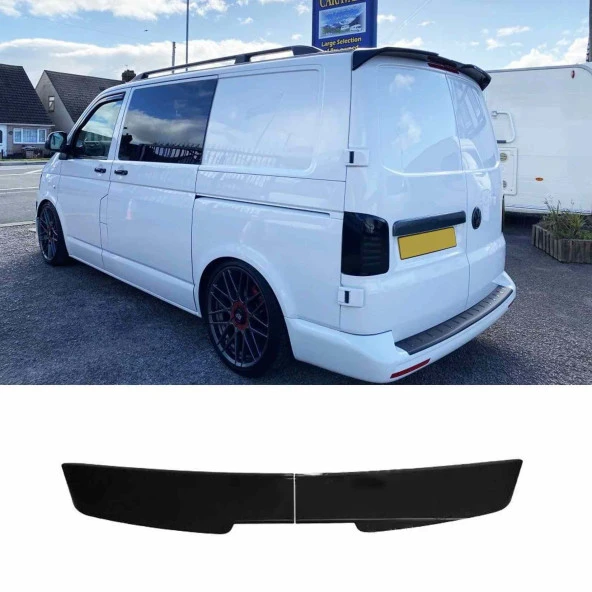 Vw Transporter T6 boyalı spoiler (Pianoblack) 2015 sonrası (2 bagaj kapılı)) ürün görseli 1