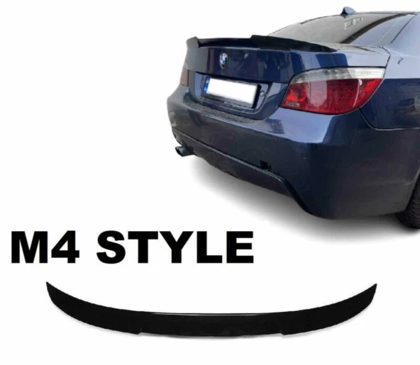 Bmw E60 boyalı (Pianoblack) M4 spoiler 2003-2009 arası - Resim 2