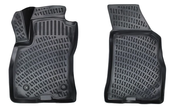 Fiat Pratico Panelvan (2 parça) 3D Paspas Siyah tüm modeller Rizline ürün görseli 1