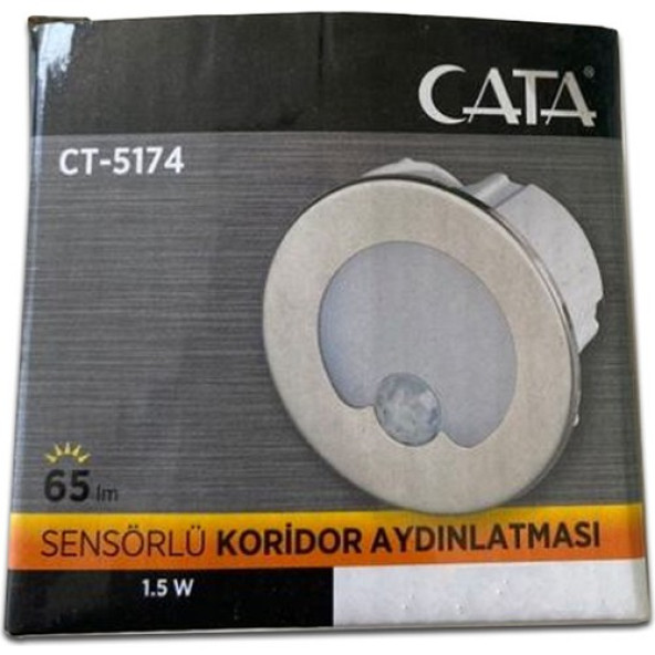 Cata Ct-5174 1.5w Koridor Led Armatür Sensörlü ürün görseli 1