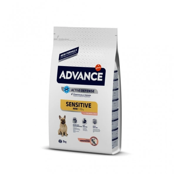 Advance Mini Adult Somonlu Yetişkin Köpek Maması 3 Kg ürün görseli 1